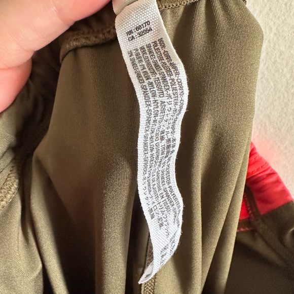 Free People FP Movement Green/Pink Stripe Zipper Side Leggings size Small EUC - Picture 12 of 12